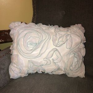floral accent pillow